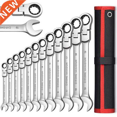 Flex Head Ratcheting Wrench Set,Combination Ended Spanner ki