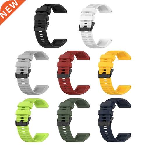 Silicone Watch Strap Adjustable Bracelet for Garmin Fenix 6X