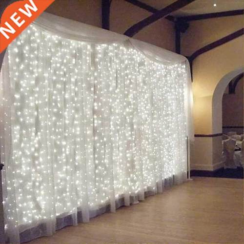 100/200/300 LED Curtain String Light Garland Wedding Part