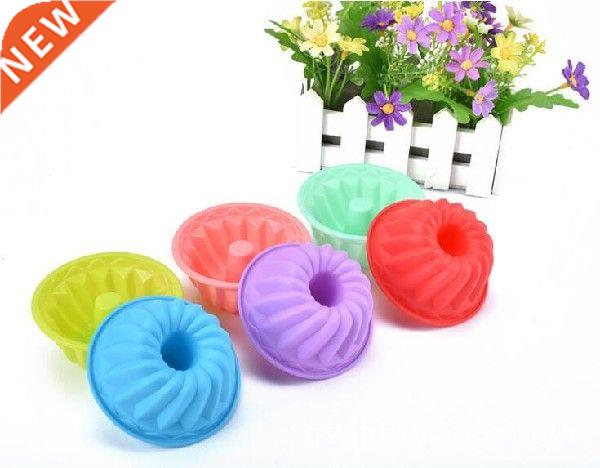 1PC Chimney Shapes Cake Mold Silicone Fancy Dessert Mold