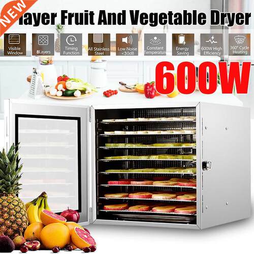 50W 600W 5/8 Tray Air Dryer Food Dehydrator Fruit