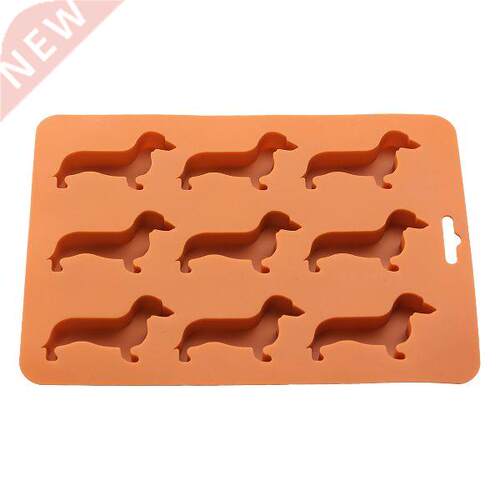 Dachshund Dog Shaped Silicone Ice Cube Molds and Tray