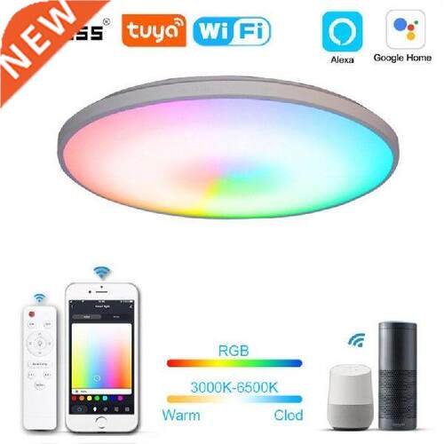 36W WiFi Modern Smart LED Light Ceiling Lamp RGB+C+W