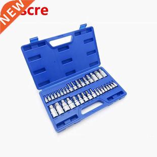 34pcs Screwdriver Allen Head Drive Sleeve Wrench Spline Bit