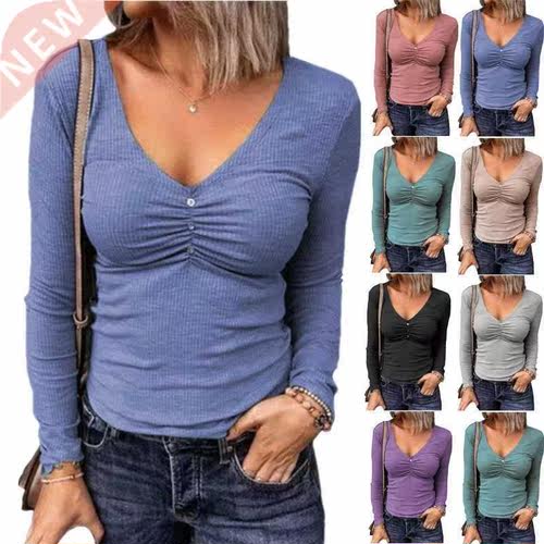 Autumn plus size Long Sleeve T Shirt Women fashion Bodycon