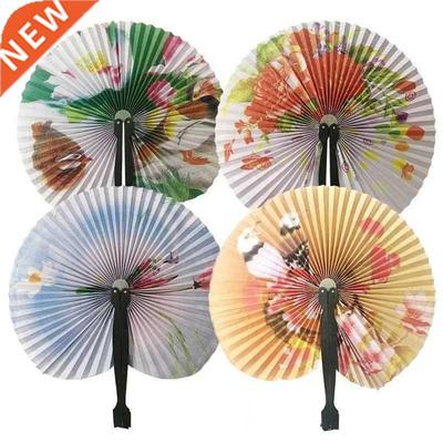 1PCS Hand Held Foldable Paper Fan Country Fan Students