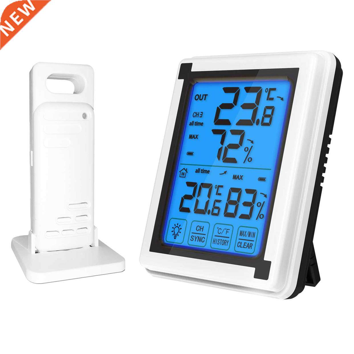 wireless indoor outdoor digital hygrometer thermometer