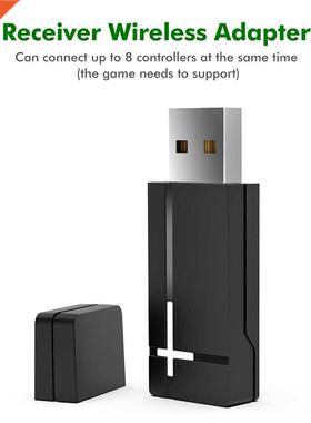 2.4GHz Wireless Gamepad PC Adapter USB Receiver Laptops Joy