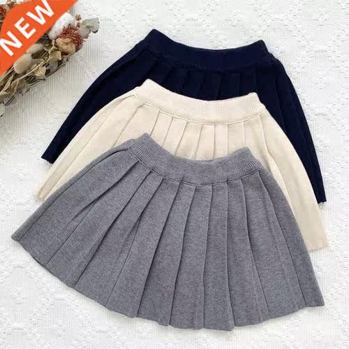 New Autumn Winter Baby Girl Knitted Skirts Korean Style Soli