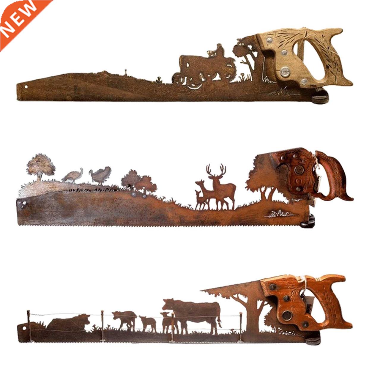 Metl rt Sw Hnd Crft Innovtive Retro Home Wll