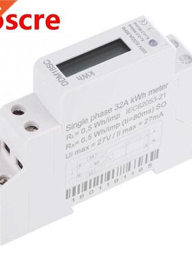 1P LCD Digital Display kWh Meter Single Phase Din Rail Elec