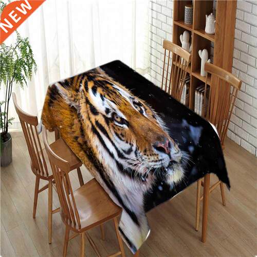 Animal Tiger Tablecloth Birthday Animal Party Table Cover