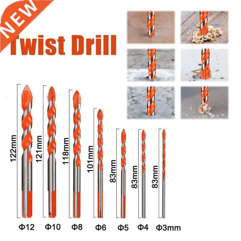 10Pcs Construction Ceramic Triangle Drill Bit Set Triangular