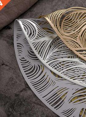 PVC Hollow Clouds Oil Resistant Non-slip Kitchen Placemat Co