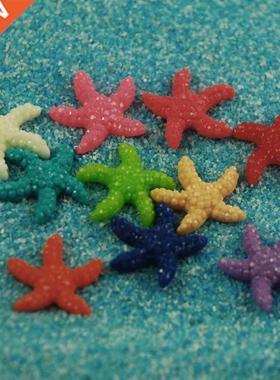 5/10/20pcs Mini Resin Cute Multicolor Miniature Sea Star Tan