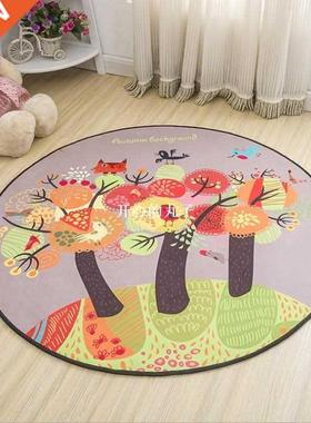 Round Ctoon Style Kids Cpets Anti-Skid Rugs For Bedroom/