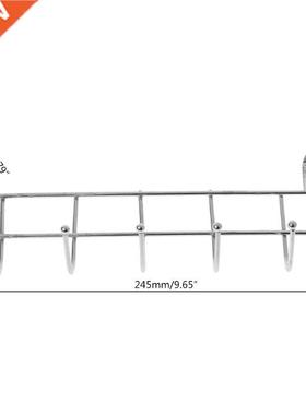 5 Hooks Over Door Clothing Hanger Rack Cabinet Door Loop Hol