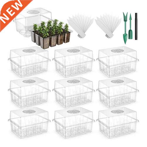 10 Pack Reusable Seed Starter Tray,120 Cell Seed Starter Kit