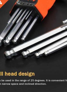 FGHGF 9PCS L Type Doule-End Screwdriver Hex Wrench Set Alle