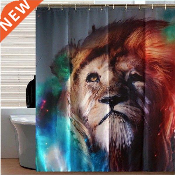 Colorful lion waterproof polyester thickened mildew-proof