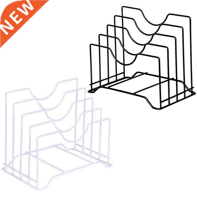 2 Pack 4 Slots Kitchen Pot Pan Lid Rack Holder Organizer, Mu