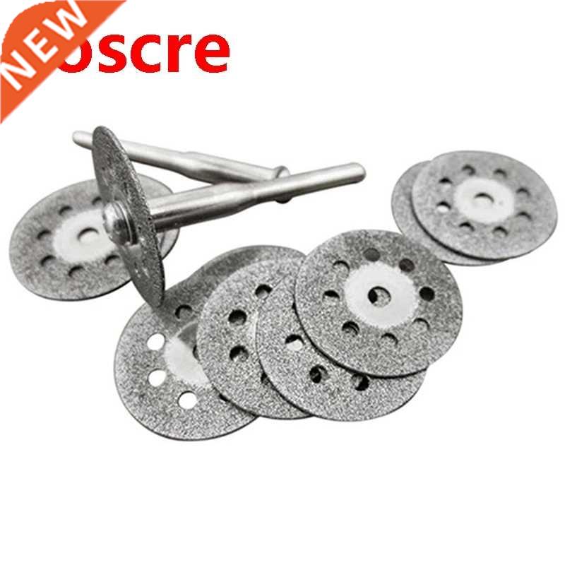 1Set 10pcs Circular Blades Cutting Wheel Discs Mandrel Rotar
