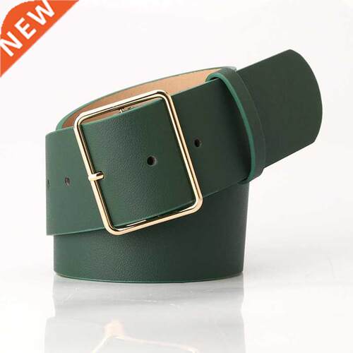 New Fashion 5cm Wide Black Red Leather Female Ladies Belts H