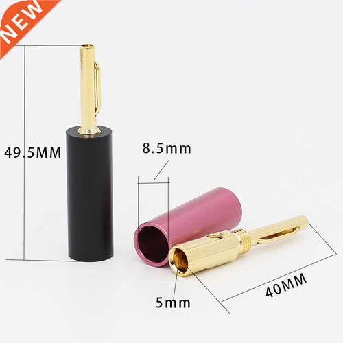 Gold Plated Banana Plugs Audio Speaker Male Connector