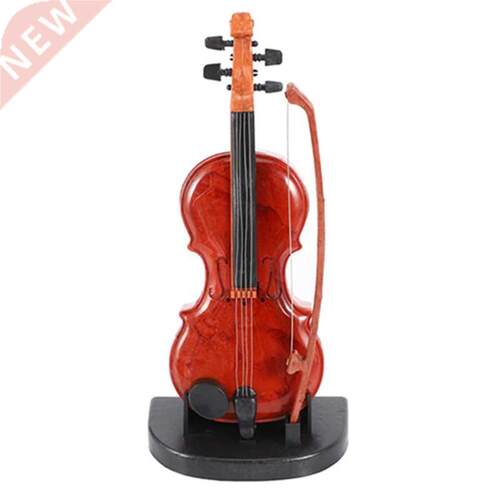 Hand-Drawn Violin Music Box Ornaments Cute Mini Music Box