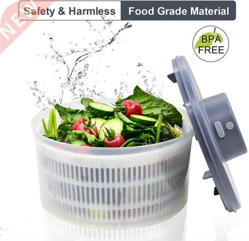 Household Electric Drain Basket Vegetable Dryer Salad
