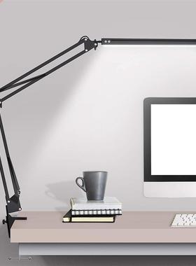 LED Desk Lamp Eye-Caring Adjustable Swing Arm Table Light wi