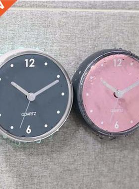 Waterproof Suction Wall Clock Bath Shower Watches Clock Home