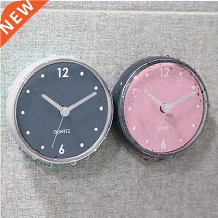 Waterproof Suction Wall Clock Bath Shower Watches Clock Home