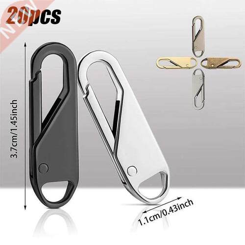 20PCS Fashion Zipper Slider Puller Detachable Zipper Head