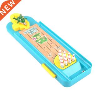 Children Mini Desktop Frog Bowling Toy Kits Portable Indoor