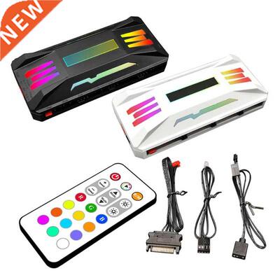 Upgrade Coolmoon Wireless Remote Control Chassis Fan Hub 8X4