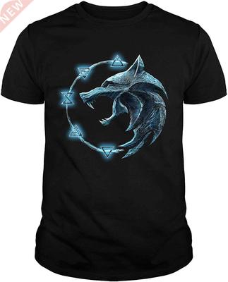 The-Witcher Symbol Wolf T-Shirt Sweatshirt for Men New Arriv