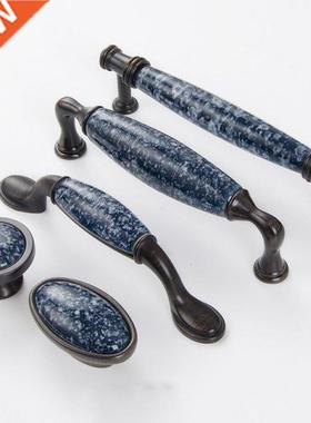 Ceramic Cabinet Handles Vintage Drawer Knobs Wardrobe Door H