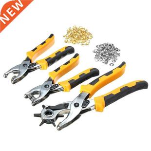 3 in1 Leather Belt Hole Punch+ Eyelet Plier +Snap Button Gro