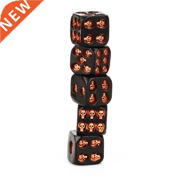 5pcs/set Creative Skull Bones Dice 6 Sided Resin Skeleton