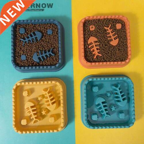 Dog Dish Into Slow Feeder Dog Bowl Lick Mat Bowls Puppy