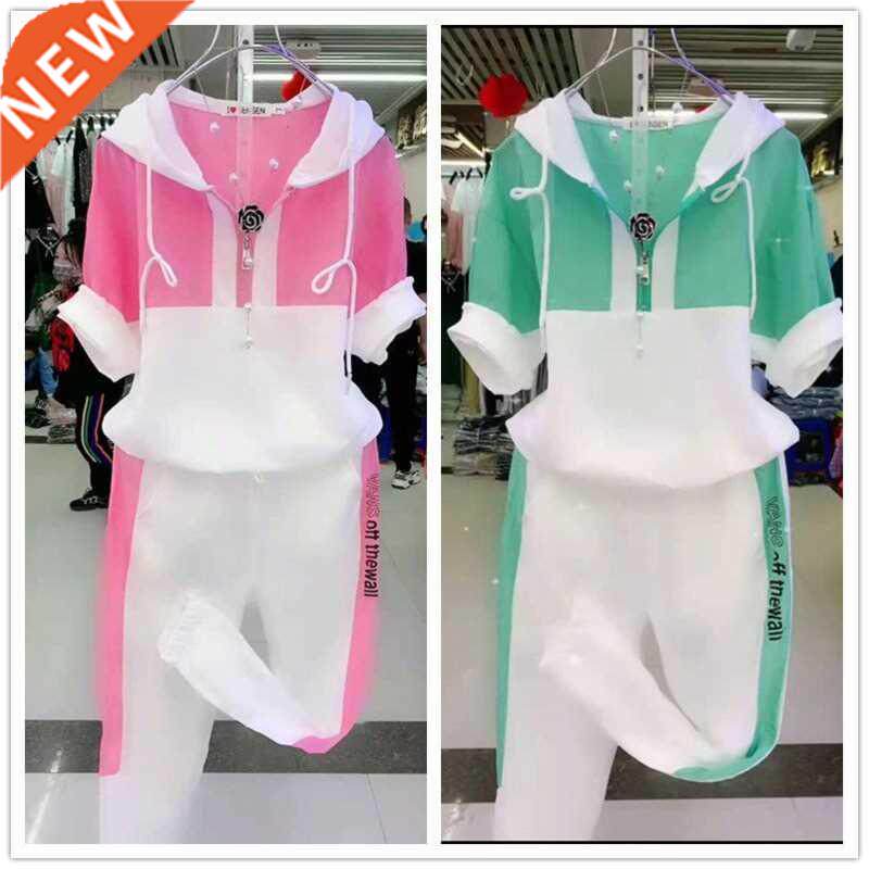 Women's 2 Two Piece Set 2021 Summer New Slim Fashion Short S