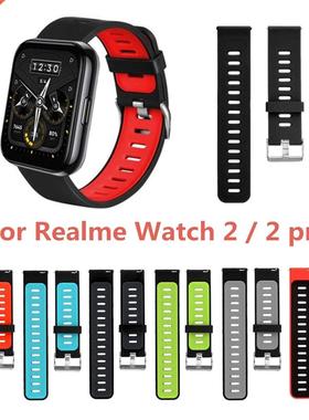 Silicone Strap For Realme Watch 2/2 Pro Wristband Two Color