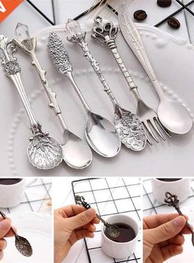 6Pcs/Set European Palace Tableware Exquisite Spoons Fork Fru