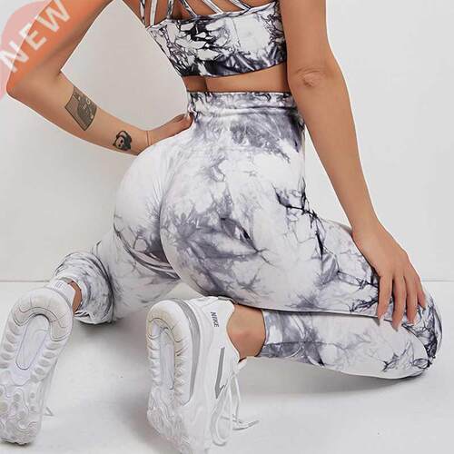 Tie Dye Leggings Seamless Women Fitness Leggings Push Up Boo