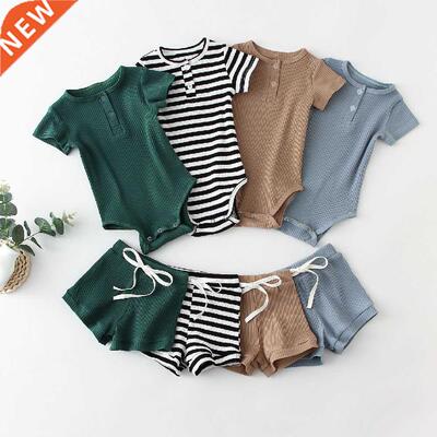 Infant Baby Boy Girl Clothes Set Long Sleeve Baby Bodysuit +