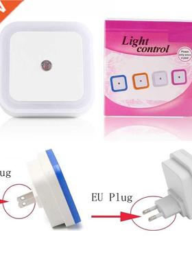 Mini LED Night Light EU/US Plug-in Dusk to Dawn Sensor Wall