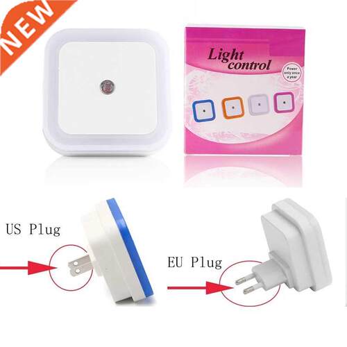 Mini LED Night Light EU/US Plug-in Dusk to Dawn Sensor Wall