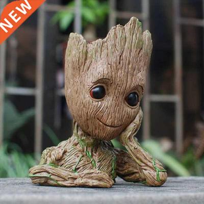 Baby Groot Flowerpot Action Figures Model Toys Cute Flowerpo
