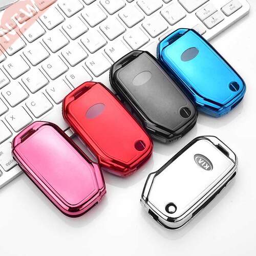 Soft TPU Car Remote Key Case ver Protective Shell Fob For KI